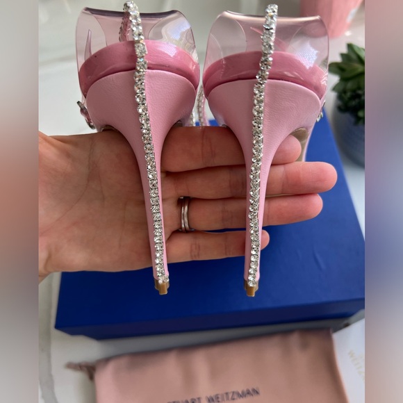 STUART WEITZMAN
Rhinestone Embellished Stiletto Heel Sandals
LIGHT PINK , 10 B - Picture 3 of 7